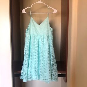 Baby blue Express Summer mini dress